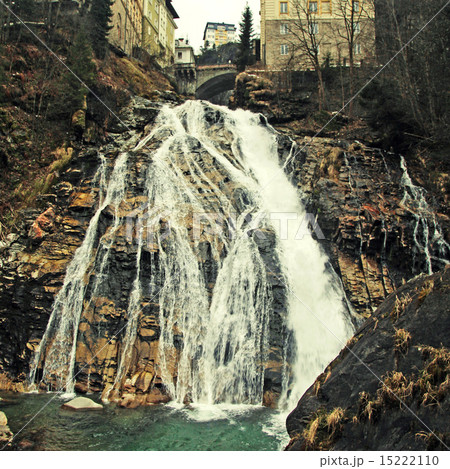 Waterfall at Bad Gastein in Alps mountains 15222110