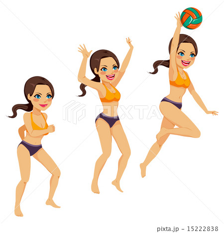 Volleyball Smash Action Volleyball Smash Action 15222838