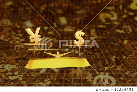 金融相場・円とドルの為替のバランス 金融相場・円とドルの為替のバランス 15224401