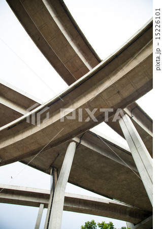 Winding curve bridge. Winding curve bridge. 15226101