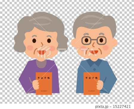 おばあさんおじいさん年金手帳 15227421