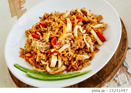 Risotto with seafood and pepper 15231447