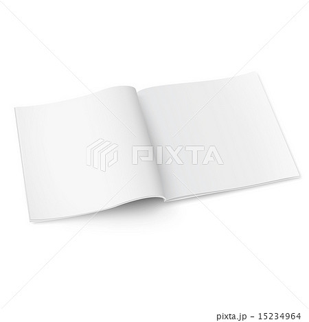 blank square magazine template with soft shadows のイラスト素材
