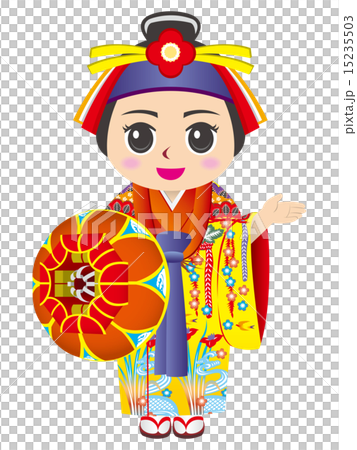 琉装の女性 15235503