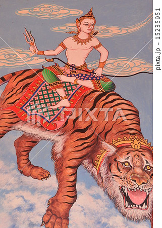 タイ仏教寺院の壁画 15235951