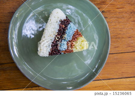 The variety colour of rice in triangle shape 15236065