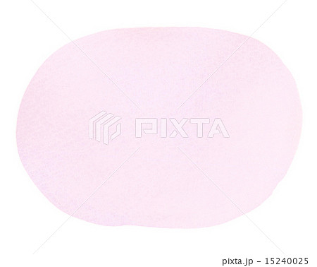 透明水彩 楕円 ピンク の写真素材