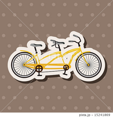 自転車 サイクル 循環のイラスト素材