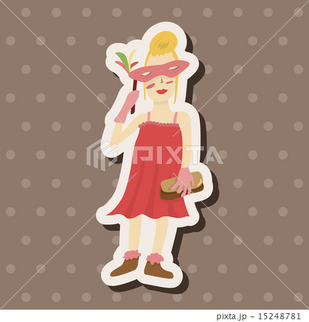 ファッション 流行 キャラクターのイラスト素材 ファッション 流行 キャラクターのイラスト素材