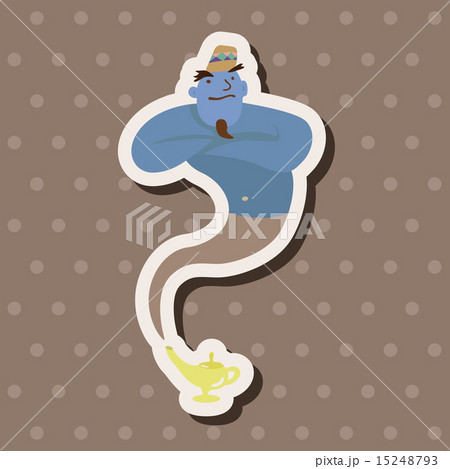 イスラム教 精霊 キャラクターのイラスト素材