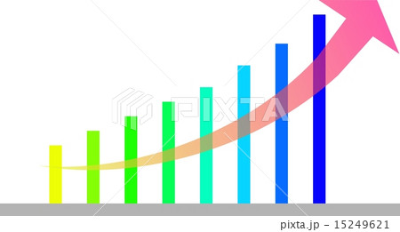 棒グラフのイラスト素材