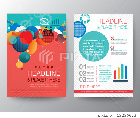 Abstract Circle Brochure Flyer Layout template 15250623