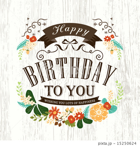 Cute Happy birthday card design Cute Happy birthday card design 15250624