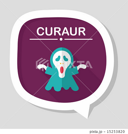 Grim Reaper flat icon with long shadow,eps10 15253820