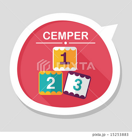 123 blocks flat icon with long shadow,eps10 123 blocks flat icon with long shadow,eps10 15253883