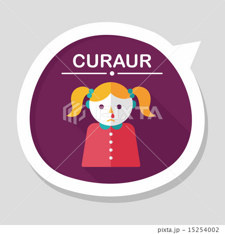 dripping nose flat icon with long shadow,eps10 15254002