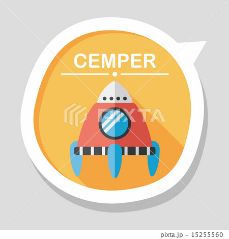 Space rocket flat icon with long shadow,eps10 Space rocket flat icon with long shadow,eps10 15255560
