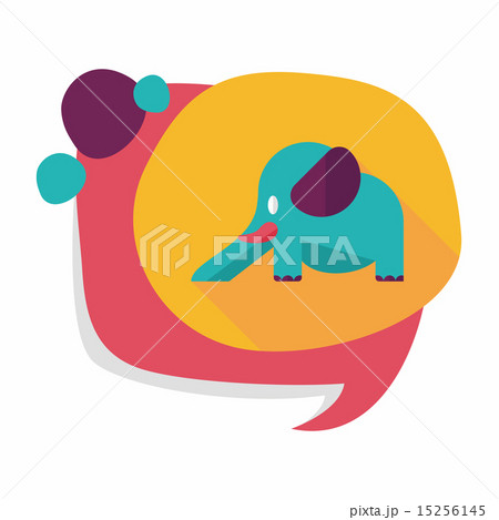 elephant slide flat icon with long shadow,eps10 elephant slide flat icon with long shadow,eps10 15256145
