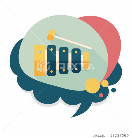 Xylophone flat icon with long shadow,eps10 Xylophone flat icon with long shadow,eps10 15257569