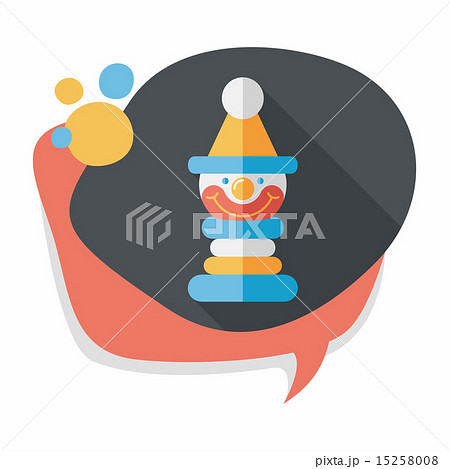 Pyramid toy flat icon with long shadow,eps10 Pyramid toy flat icon with long shadow,eps10 15258008