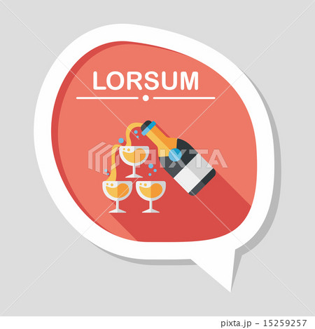 wedding champagne flat icon with long shadow,eps10 wedding champagne flat icon with long shadow,eps10 15259257