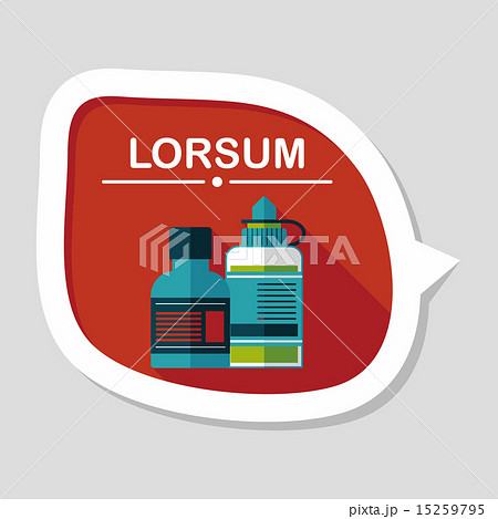 Medical Bottle flat icon with long shadow Medical Bottle flat icon with long shadow 15259795
