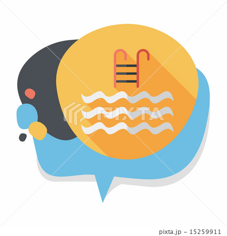 Pool flat icon with long shadow 15259911