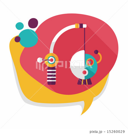 Fishing toy flat icon with long shadow,eps10 15260029