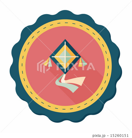 kite flat icon with long shadow,eps10 15260151