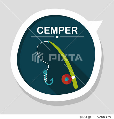 fishing flat icon with long shadow,eps10 fishing flat icon with long shadow,eps10 15260379
