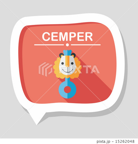 baby rattle flat icon with long shadow,eps10 baby rattle flat icon with long shadow,eps10 15262048