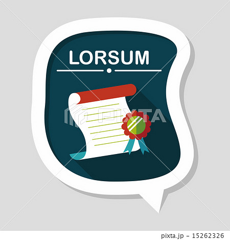 diploma flat icon with long shadow,eps10 diploma flat icon with long shadow,eps10 15262326