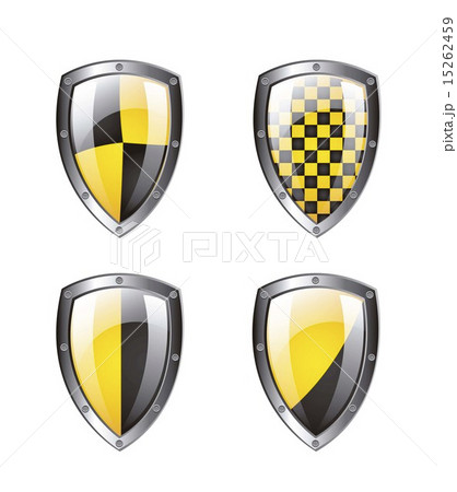 Protection shield isolated over white background vector illustra 15262459