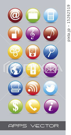 colorful apps icons over gray background vector illustration colorful apps icons over gray background vector illustration 15262519