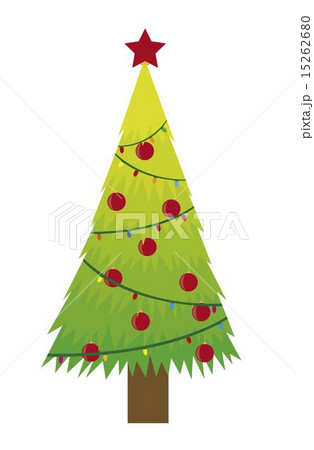 tree christmas isolated over white background vector 15262680