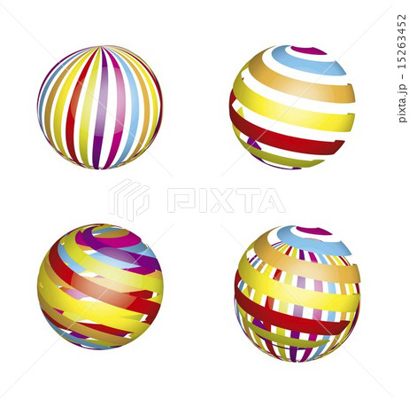 colorful 3d global icons isolated vector illustration colorful 3d global icons isolated vector illustration 15263452
