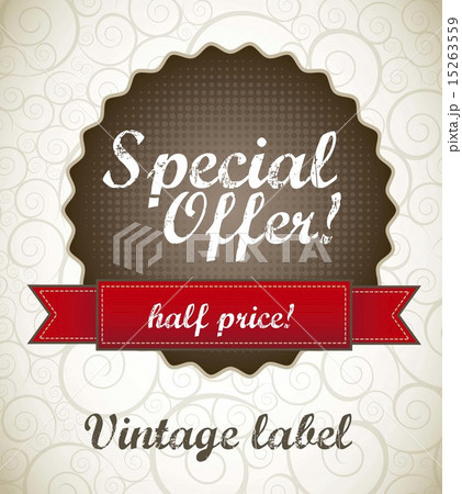 special offer label vintage style vector illustration 15263559