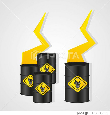 gallons of oil isolated on white background 15264592