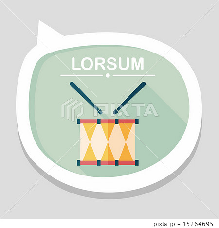 drum flat icon with long shadow,eps10 drum flat icon with long shadow,eps10 15264695