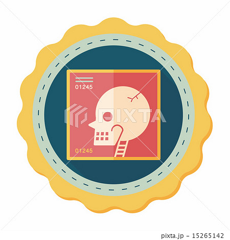 xray flat icon with long shadow xray flat icon with long shadow 15265142