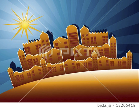nazareth buildings over night background vector illustration nazareth buildings over night background vector illustration 15265418