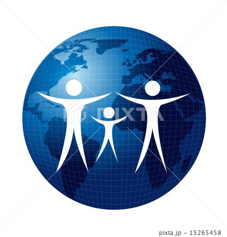 group communication over world vector illustration 15265458