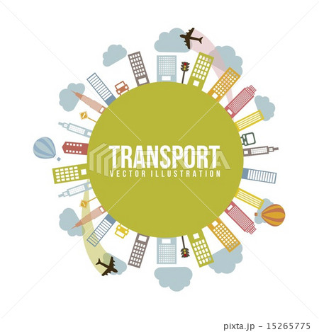 transport and city vintage style vector illutration transport and city vintage style vector illutration 15265775