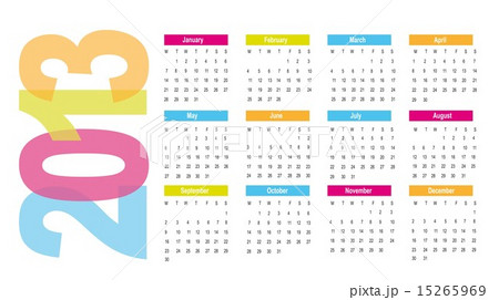 2013 calendar over white background vector illlustration 15265969