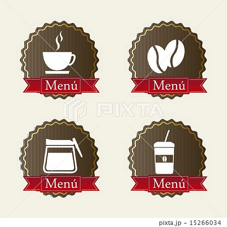 coffee label over beige background vector illustration coffee label over beige background vector illustration 15266034