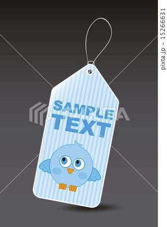 blue bird over label over black background...のイラスト素材 [15266631] - PIXTA