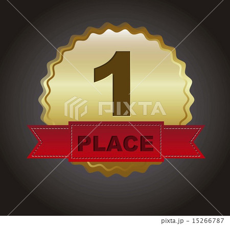first place ribbon vector