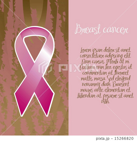 breast cancer awareness ribbons with space for copy vector illus 15266820
