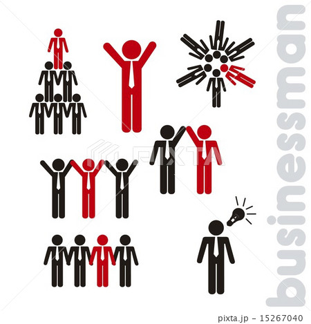 businessman icons over white background vector illustration 15267040