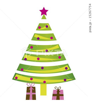 tree christmas isolated over white background vector 15267754
